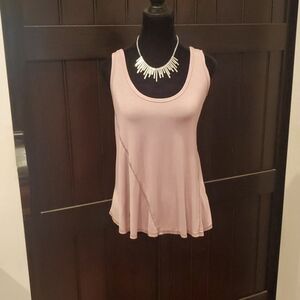 ETHEREAL Mauve Racerback Top. Size Medium.